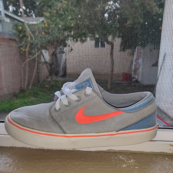 Nike Stefan Janoski Wolf Grey Hot Lava Canvas 6548 - Picture 7 of 12